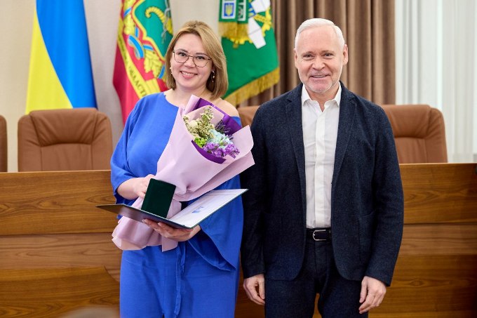 Новини Харкова: Терехов привітав працівниць ПФУ